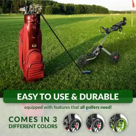 Inc. 726084640795 Caddylite 15.3 V2 - Deluxe Quad-fold Golf Push Cart