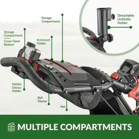 Inc. 726084951044 Caddylite 15.3 V2 - Deluxe Quad-fold Golf Push Cart