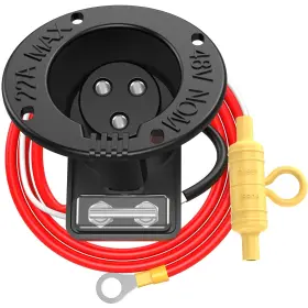 Iooblbei 744759821591 Golf Cart 48v Charger Receptacle With Fuse And Cord For Club Car Ds 1995-up
