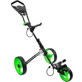 Izzo C10482 New Callaway Golf Voyager 3-wheel Push / Pull Cart - Black Lime