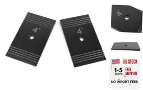 Jadsorbobi Jad11271024 4 Degree Universal Pinion Angle Correction Shims 3ftft Suspension 3 Black