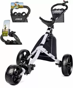 Janus 695639973155 Golf Cart Foldable Push Bag Pull With Phone Janus 695639973155 Golf Cart Foldable Push Bag Pull With Phone