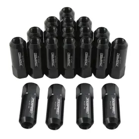 Jdmspeed Jdm-a102 Black 60mm Aluminum Extended Tuner Lug Nuts Replacement For Wheel Rims Jdmspeed Jdm-a102 Black 60mm Aluminum Extended Tuner Lug Nuts Replacement For Wheel Rims