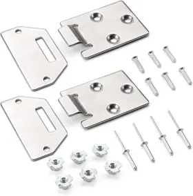 Jerbor 22113121 2 Pack Golf Cart Seat Hinge Kit For Ezgo Txt Medalist 1995-up Electric