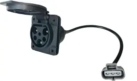 Joeego 744760016665 Charger Receptacle For Evolution Icon Ev Golf Carts Replaces Oem# 2.04.0602