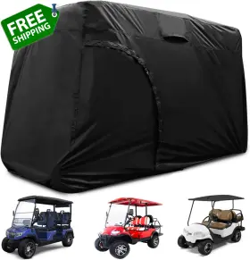 Joymo 445024318305 Golf Cart Cover 2/4/6 Passenger 156 Inch /144 /138 /125 /114 /95 Waterproof Cl