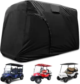 Joymo 692759406396 Golf Cart Cover 2/4/6 Passenger 156 Inch /144 /138 /125 /114 /95 Waterproof Joymo 692759406396 Golf Cart Cover 2/4/6 Passenger 156 Inch /144 /138 /125 /114 /95 Waterproof