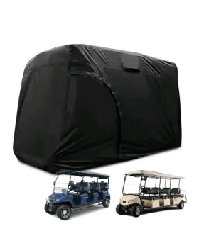 Joymo Cc-gc-145 Golf Cart Cover 6-8 Passenger Rain Covers Heavy-duty All Weath