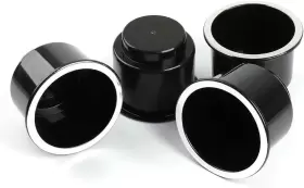 Joytutus Poun031bk Cup Holder Insert 4pcs For Rv Boat Car Couch Golf Cart Elegant Chrome
