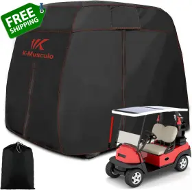 K-musculo 313032848862 K-musculo 600d Golf Cart Cover 2 Passenger Fits Ezgo Club Car Yamaha Heavy