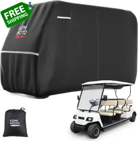 Kemimoto 313083590567 600d Weatherproof Golf Cart Cover Durable Protection For 6-seater