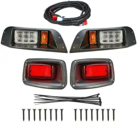 Kemimoto 445051613664 Golf Cart Light Kit Compatible With Txt Street Legal Headli