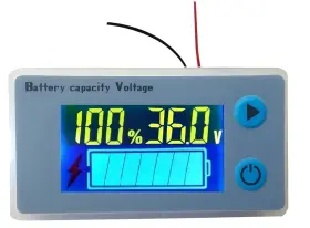 Kivner Jg005 Golf Cart Battery Meter 10-100v Monitor Digital Capacity Volt