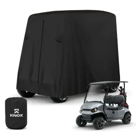 Knox Gcc-f98-bn-m03 Golf Cart Rain Cover For Ezgo Club Car Yamaha Black 2 Passenger