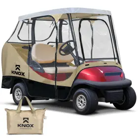 Knox Gcc-t20-m02 2 Person Golf Cart Rain Cover 55 Short Roof 600d Waterproof G2u