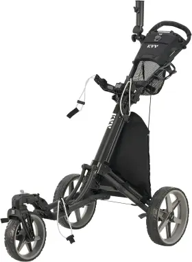 Kvv 692756874266 3 Wheel 360 Rotating Front Golf Push Cart Open And Close In One Holder