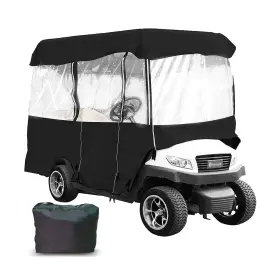 Kweetle 762704707646 Golf Cart Enclosure 4-person Cover 300d Waterproof Driving Enclosur