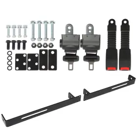Labwork Law152292 New 2 Passenger Retractable Seat Belt And Bracket Kit For E-z-g-o Yamaha Club Car