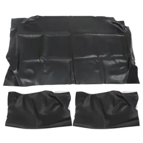 Labwork Law183606 New Black Front Bottom And Backrest Cover For Club Car Ds Golf Cart 1982-2000.5