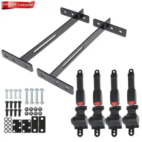 Labwork-parts Pn2614243 Golf Cart Seat Belts Lap Set Retractable 42 Inch For Ezgo/yamaha/club Car 4 Sets New