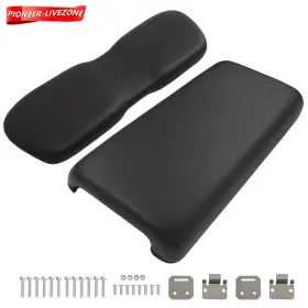 Labwork-parts Pn3386846 Front Seat Bottom Back Cushion For Club Car Ds 2000.5 Golf Carts Black