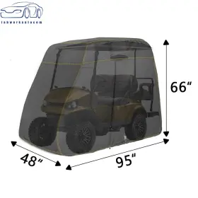 Labworkauto F8-029744 Waterproof Golf Cart Cover Universal Fits Most Brand 2 Passengers