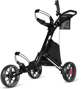 Lakehood 691039548214 Golf Push Cart 3 Wheel Foldable And Lightweight To