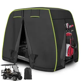 Leapgomax 770807780701 2/4 Passenger Golf Cart Cover Fits Ezgo Club Car Yamaha Carts With Reflecti