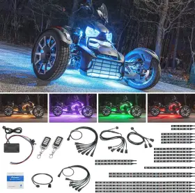 Ledglow 842383100454 20pc Advanced Million Color Led Neon Underglow Lighting Kit Fits Can-am