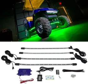 Ledglow 842383106852 4pc Standard Million Color Led Golf Cart Underglow Underbody Neon Lighti