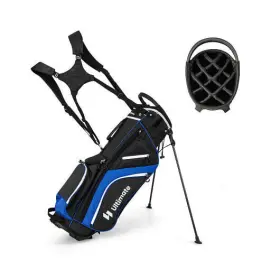 Lightweight Golf Stand Bag 655471194712 With 14 Way Top Dividers And 6 Pockets-blue - Color