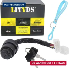 Liyyds Z9870lijp Ignition Key Switch Compatible With Yamaha Gas 2-cycle Golf Cart G1 J10-82508-20 Liyyds Z9870lijp Ignition Key Switch Compatible With Yamaha Gas 2-cycle Golf Cart G1 J10-82508-20