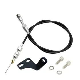 Lskioer S2.qmlx01.l S2.qmzj01.l-wyy 36 Inch Throttle Cable With Bracket Black Anodized Fits For Holley Hi-ram Automo