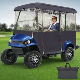 Lupple Enclosures-022 Golf Cart Enclosure 4 Passenger - Rain Cover 4-side Curtains