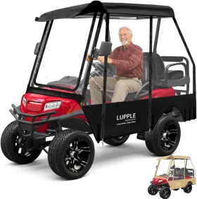Lupple Yq-4-2025 Universal 4 Passenger Golf Cart Enclosure Short Roof 59 Inch Rain Cover For Club
