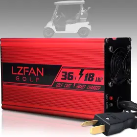 Lzfan 791742438069 Battery Charger For Club Car Ezgo Golf Carts With Crowfoot Plug 36v18amp Lzfan 791742438069 Battery Charger For Club Car Ezgo Golf Carts With Crowfoot Plug 36v18amp