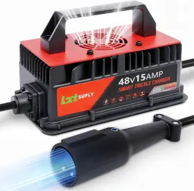 Lztsuply 761946241413 48v 15amp Golf Cart Battery Charger For Club Car Ip67 Waterproof Smart Trickle
