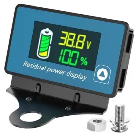 Malictele Wbm-1 Golf Cart Battery Meter Ipx7 Waterproof Monitor Dc8-120v