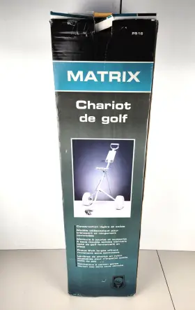Matrix P516 Golf Push Cart Collapsible Wide Wheels Scorecard Valet Lightweight