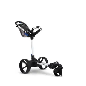 Mgi 327538003275 E-boost Lightweight Assisted Golf Pushcart With Push And Boost Modes - White