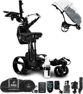 Mgi 840454600469 Zip Navigator Remote Control Electric Golf Push Cart Ultimate Bundle Mgi 840454600469 Zip Navigator Remote Control Electric Golf Push Cart Ultimate Bundle