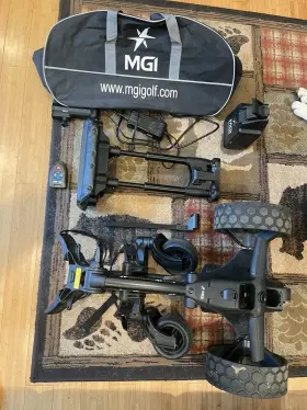 Mgi Mg42zi016 Zip Navigator At - Electric Golf Caddy Push Cart Extras Works Perfectly Mgi Mg42zi016 Zip Navigator At - Electric Golf Caddy Push Cart Extras Works Perfectly