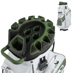 Molded Lock Golf Cart Bag 019119035520 Top With 14-way Full Length Dividers And 11 Pockets-gr