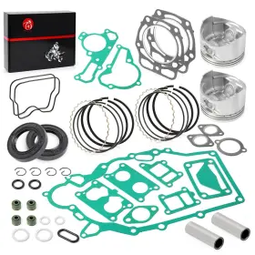 Moto1988 13001-2210 Engine Top End Rebuild Kit Std Piston And Ring Gasket Seal For Kawasaki Mule