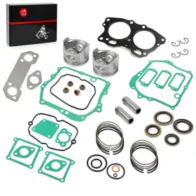 Moto1988 2-5569 Piston And Ring Gasket Rebuild Kit Fits Ezgo 350cc 4-cycle Golf Cart 96-08