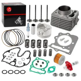 Moto1988 733998795558 Cylinder Top End Kit Intake And Exhaust Valve Cnc Tensioner For Honda
