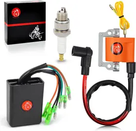 Moto1988 J10-85540-20-00 Igniter Cdi And Ignition Coil Spark Plug For Yamaha G1 Gas 2 Cycle Moto1988 J10-85540-20-00 Igniter Cdi And Ignition Coil Spark Plug For Yamaha G1 Gas 2 Cycle