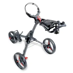 Motocaddy Pt23curd Cube Push Golf Graphite And Red Trolley With Drink Scorecard Holder