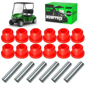 Mumpprce 789563428536 Ezgo Txt Spring Bushing Kit Golf Cart Rear Leaf Red