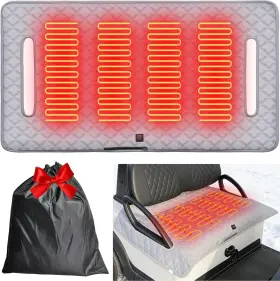 Mumpprce 789563429359 Heated Golf Cart Seat Cover Universal 52 Inch X31 Non-slip Winter Wa